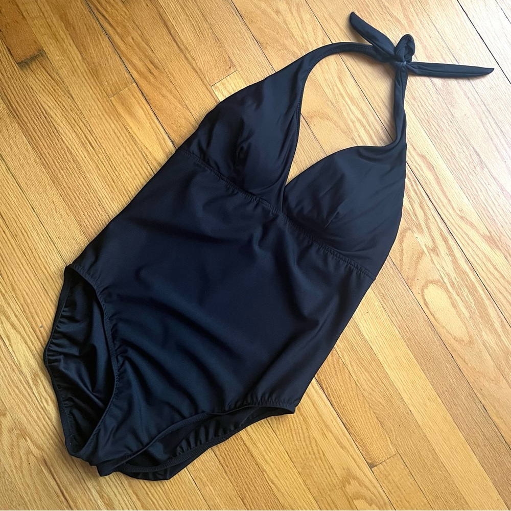 MAGICSUIT Black Halter One Piece Swimsuit